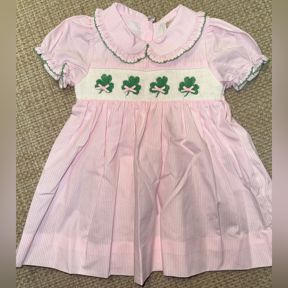 Cecil & Lou Pink Shamrock Dress - 12M
